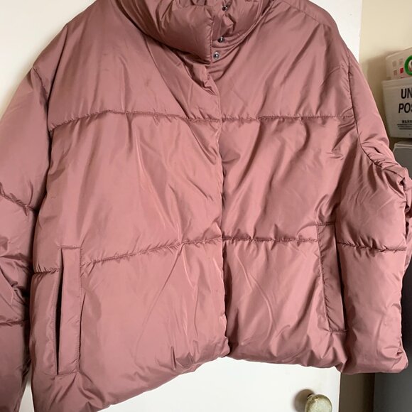 QUILTED PUFFER JACKET SIZE XL WARM TAUPE - Picture 8 of 13